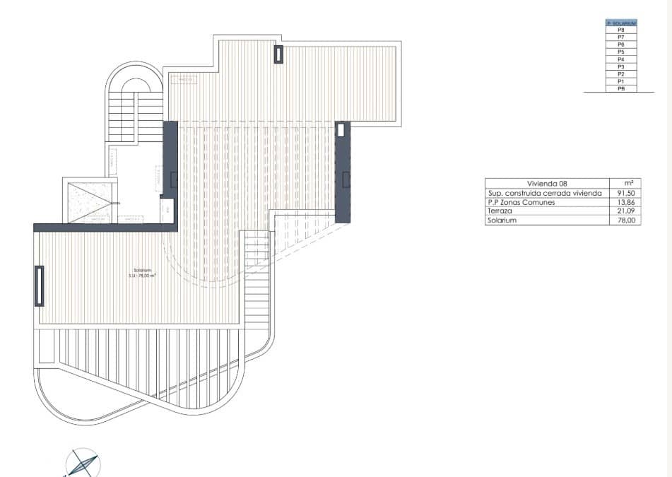 3 quarto Penthouse para venda em Guardamar del Segura com piscina - 640 000 € (Ref: 8971262)