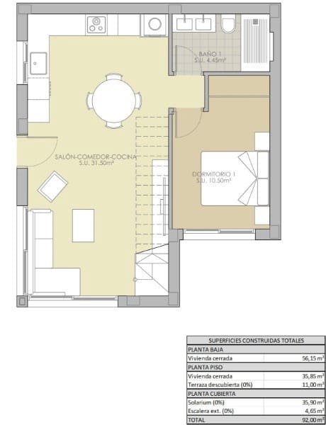 3 makuuhuone Huvila myytävänä paikassa Vistabella mukana uima-altaan - 357 900 € (Ref: 9019526)