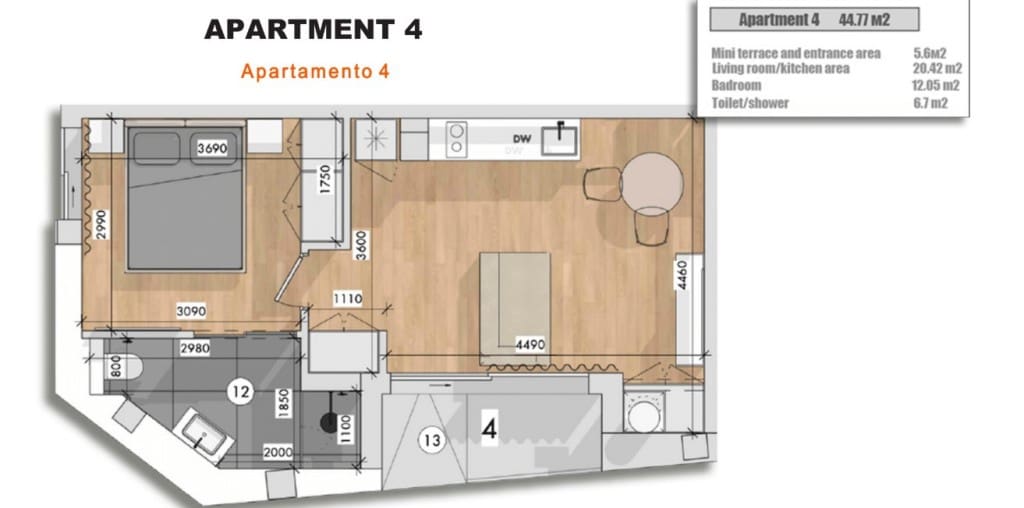 Studio til salg i Torrevieja med swimmingpool - € 147.500 (Ref: 9132616)