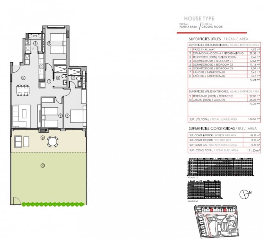 3 bedroom Apartment for sale in Torrevieja with pool - € 374,000 (Ref: 9132707)
