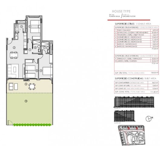 3 makuuhuone Huoneisto myytävänä paikassa Punta Prima, Torrevieja mukana uima-altaan - 374 000 € (Ref: 9132707)