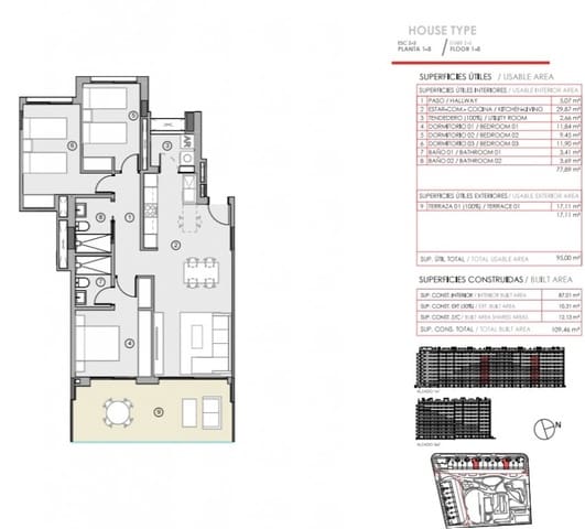 3 slaapkamer Appartement te koop in Punta Prima, Torrevieja met zwembad - € 374.000 (Ref: 9132709)
