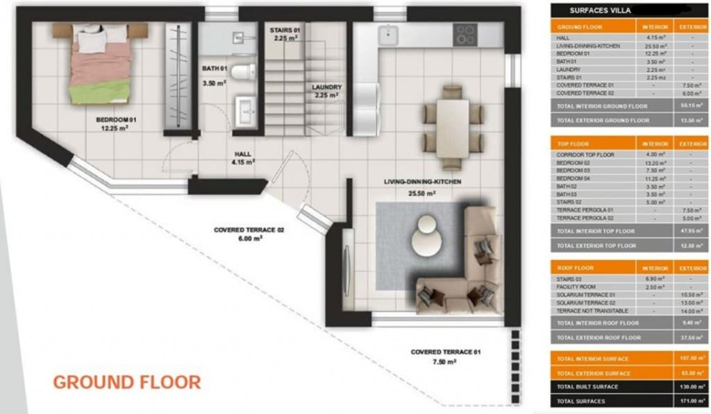 4 soverom Villa til salgs i Torrevieja med svømmebasseng - € 650 000 (Ref: 9136412)