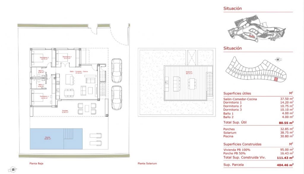 3 sovrum Villa till salu i Fuente Alamo de Murcia med pool - 395 000 € (Ref: 9137403)