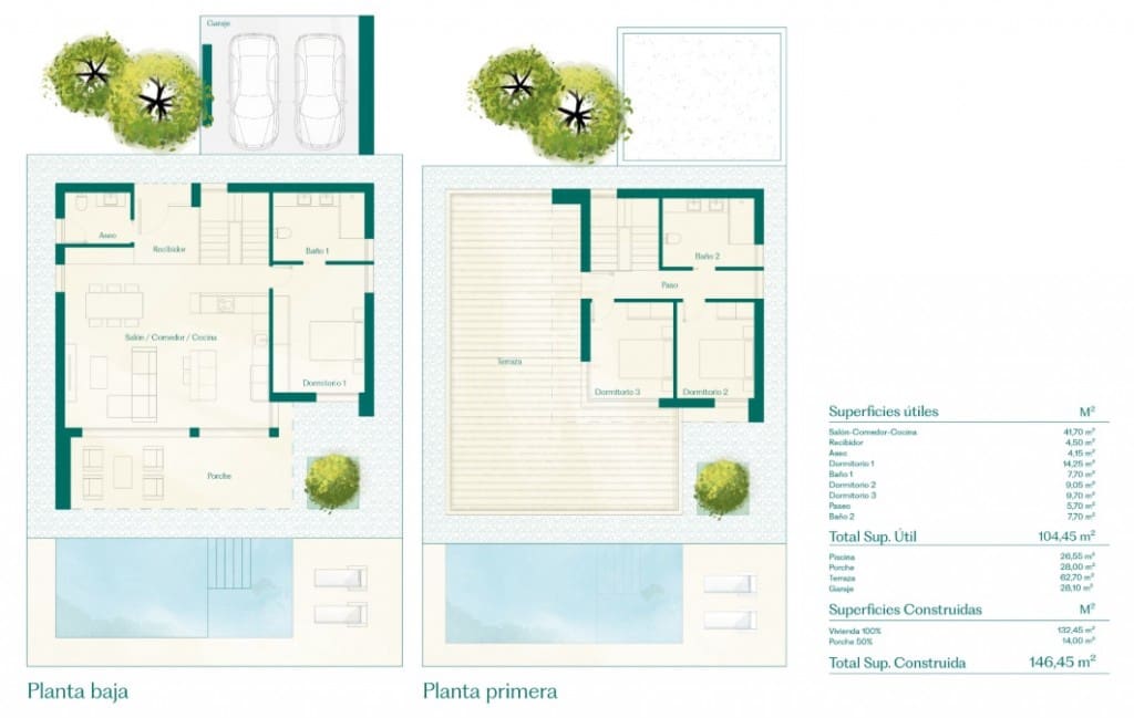 3 bedroom Villa for sale in Fuente Alamo de Murcia with pool garage - € 475,420 (Ref: 9137499)