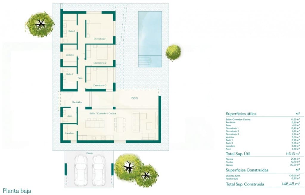 3 camera da letto Villa in vendita in Hacienda del Alamo con piscina garage - 476.960 € (Rif: 9137500)