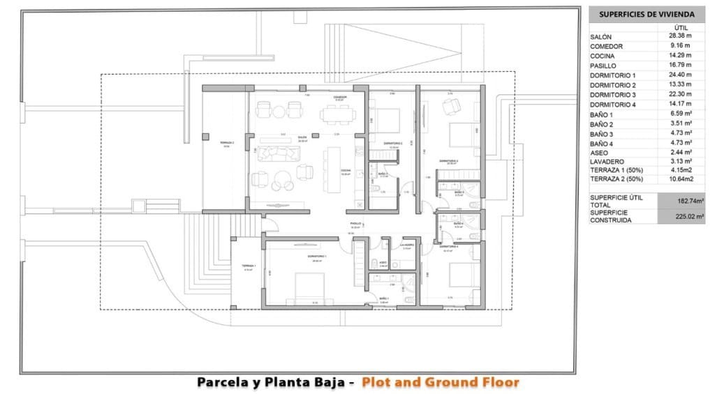 4 soverom Villa til salgs i Los Altos med svømmebasseng - € 995 000 (Ref: 9141920)