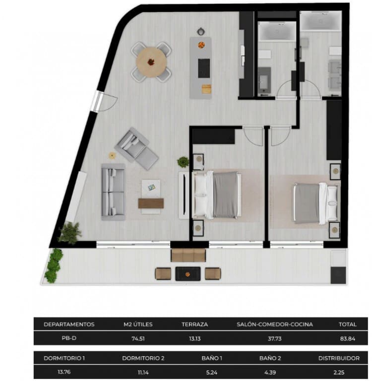 2 bedroom Apartment for sale in Calpe / Calp with pool - € 336,755 (Ref: 9145760)