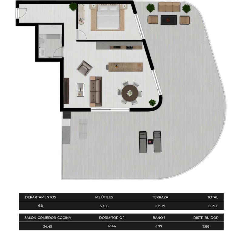 1 bedroom Apartment for sale in Calpe / Calp with pool - € 633,120 (Ref: 9145761)
