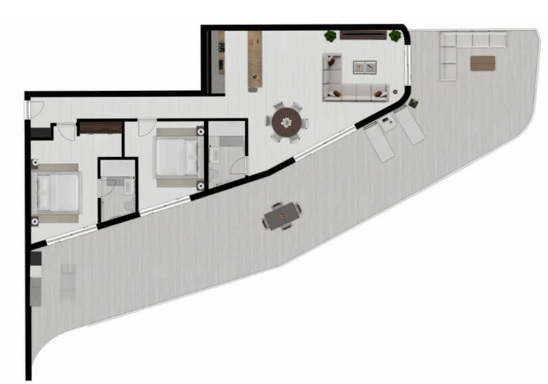 2 bedroom Penthouse for sale in Calpe / Calp with pool - € 567,685 (Ref: 9145764)