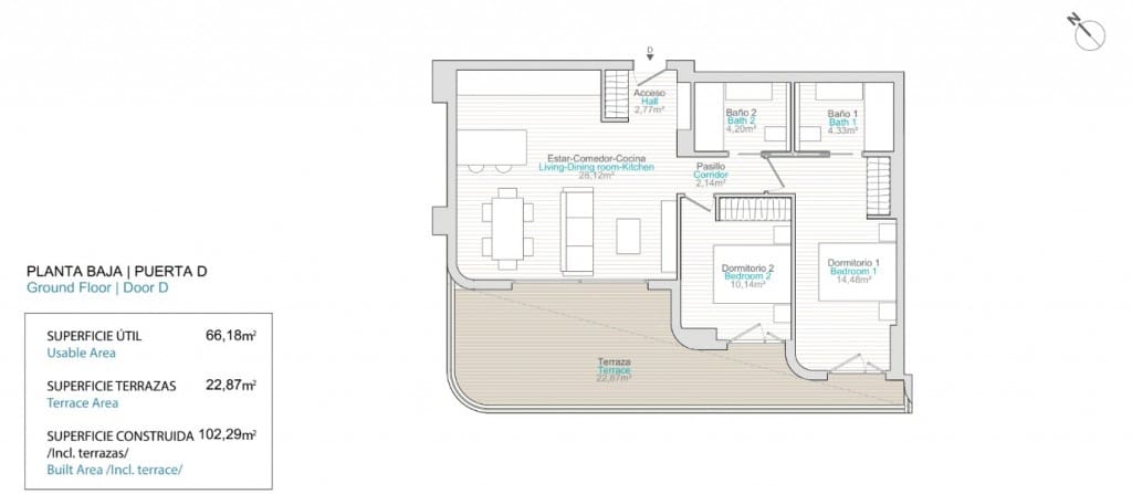 2 bedroom Apartment for sale in La Villajoyosa / Vila Joiosa with pool - € 338,000 (Ref: 9175064)