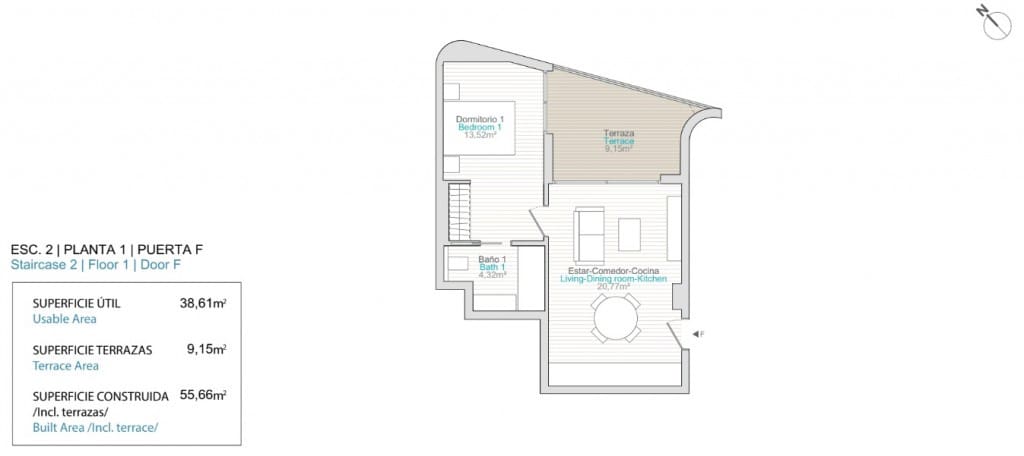 1 makuuhuone Huoneisto myytävänä paikassa La Villajoyosa / Vila Joiosa mukana uima-altaan - 235 000 € (Ref: 9175065)