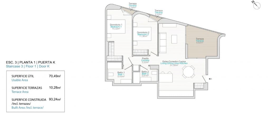 2 bedroom Apartment for sale in La Villajoyosa / Vila Joiosa with pool - € 335,000 (Ref: 9175066)