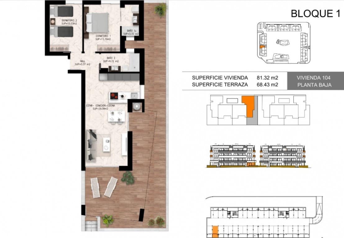 2 sypialnia Apartament na sprzedaż w Torrevieja z basenem - 289 000 € (Ref: 9237107)