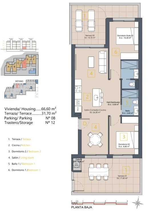 2 sypialnia Apartament na sprzedaż w Los Alcazares z basenem - 279 900 € (Ref: 9282627)