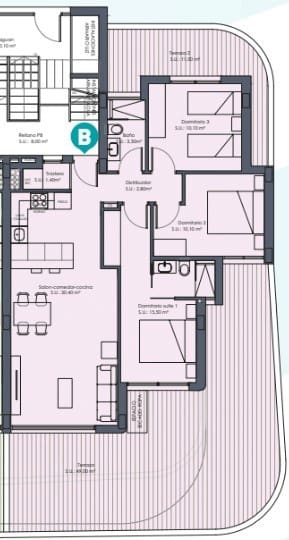 3 makuuhuone Huoneisto myytävänä paikassa Los Alcazares mukana uima-altaan - 359 000 € (Ref: 9288425)