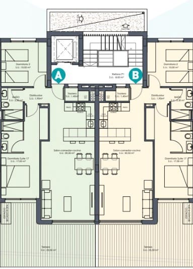 2 bedroom Apartment for sale in Los Alcazares with pool - € 299,000 (Ref: 9288426)