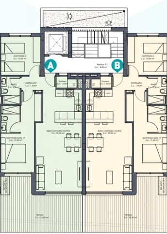 2 bedroom Apartment for sale in Las Lomas de Rame - Bahía Bella, Los Alcázares with pool - € 299,000 (Ref: 9288426)