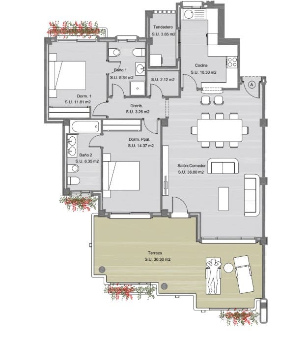 2 bedroom Apartment for sale in Campoamor with pool - € 219,400 (Ref: 9383571)