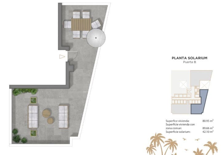 2 sovrum Takvåning till salu i Guardamar del Segura med pool - 360 000 € (Ref: 9383575)