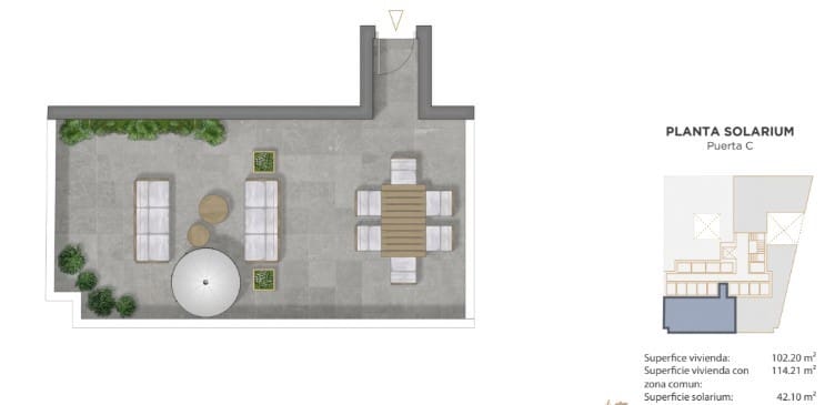 3 sovrum Takvåning till salu i Guardamar del Segura med pool - 415 000 € (Ref: 9383576)