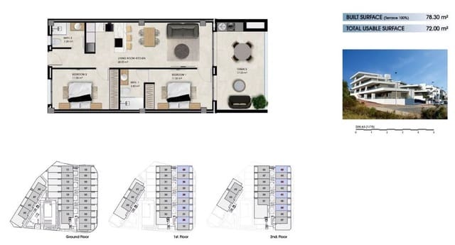 2 slaapkamer Appartement te koop in La Marina, Elche / Elx met zwembad - € 246.000 (Ref: 9425811)