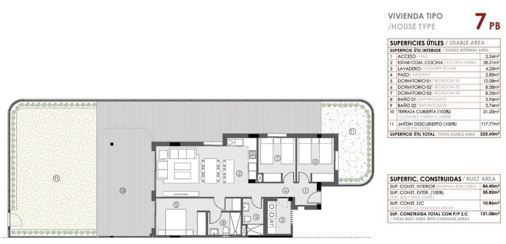 3 camera da letto Appartamento in vendita in Torrevieja con piscina - 375.000 € (Rif: 9436230)