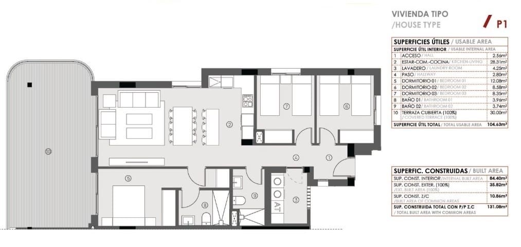3 sypialnia Apartament na sprzedaż w Torrevieja z basenem - 345 000 € (Ref: 9436304)