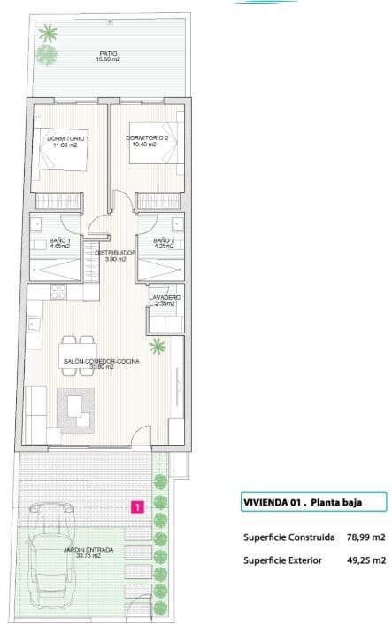 2 soverom Bungalow til salgs i Lo Pagan - € 258 900 (Ref: 9438706)