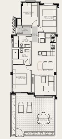 Apartamento de 3 habitaciones en Parque Acuático - Sector 25, Torrevieja en venta con piscina - 286.700 € (Ref: 9444506)