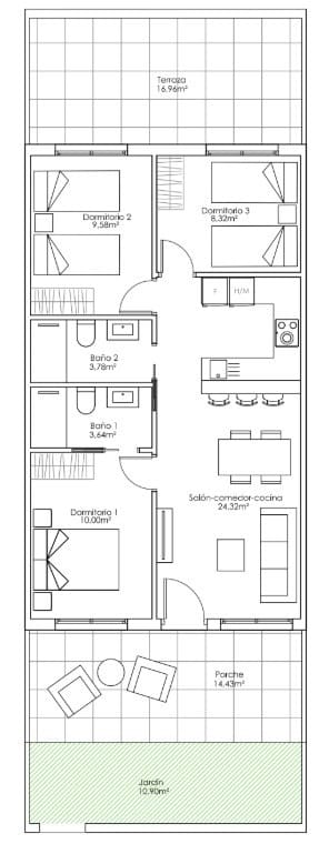 3 chambre Appartement à vendre à Pilar de la Horadada avec piscine - 270 000 € (Ref: 9449788)