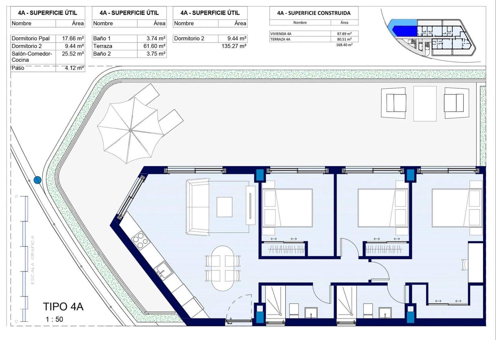 3 soverom Leilighet til salgs i Alfaz del Pi / L'Alfas del Pi med svømmebasseng garasje - € 640 000 (Ref: 9457791)