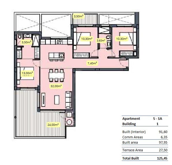 3 quarto Apartamento para venda em Torre-Pacheco com piscina - 330 000 € (Ref: 9462819)