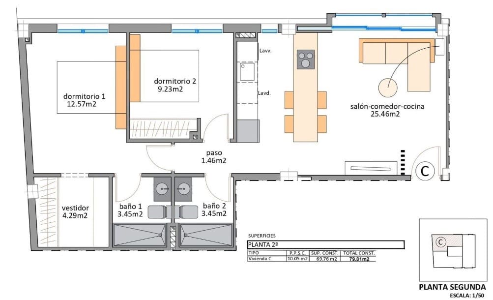 Apartamento de 2 habitaciones en Lo Pagan en venta con piscina - 235.900 € (Ref: 9495291)