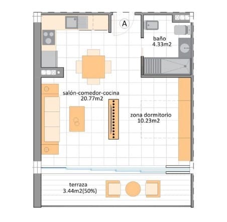 Studio til salg i Lo Pagan med swimmingpool - € 127.900 (Ref: 9495293)