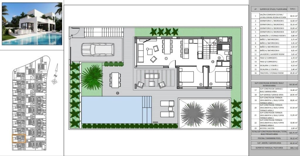 4 bedroom Villa for sale in Finestrat with pool - € 710,000 (Ref: 9510140)