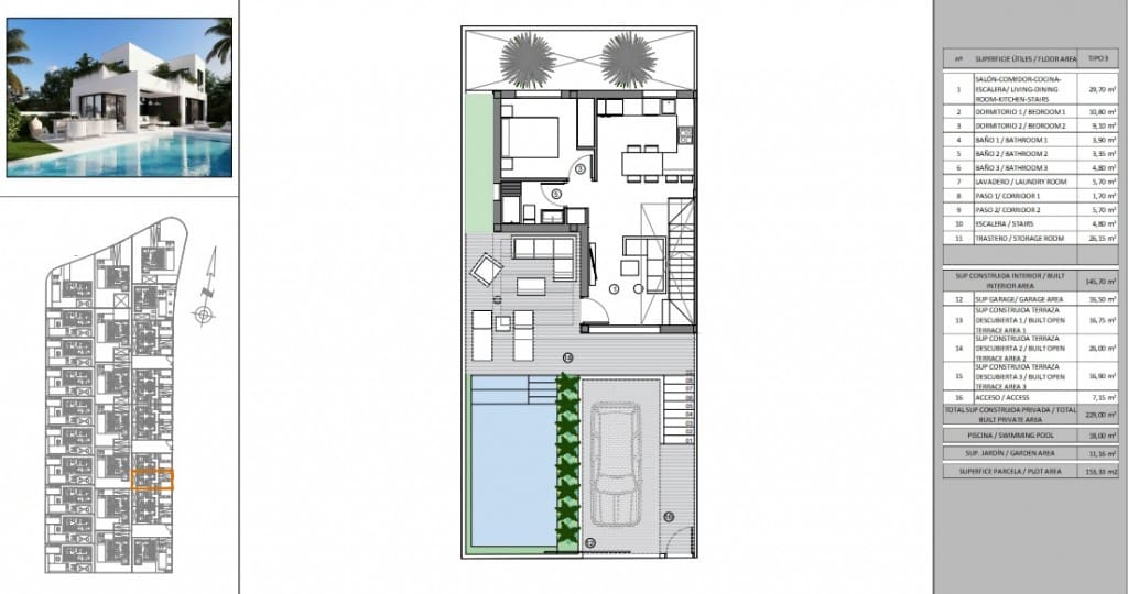 Pareado de 2 habitaciones en Finestrat en venta con piscina - 503.000 € (Ref: 9524618)