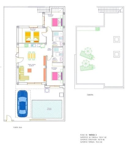 3 slaapkamer Villa te koop in Balsicas, Torre-Pacheco met zwembad - € 314.900 (Ref: 9524830)