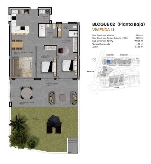 2 bedroom Apartment for sale in Finestrat with pool - € 400,000 (Ref: 9528575)