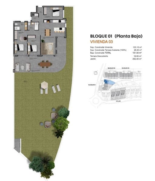 3 makuuhuone Huoneisto myytävänä paikassa Finestrat mukana uima-altaan - 499 500 € (Ref: 9528576)
