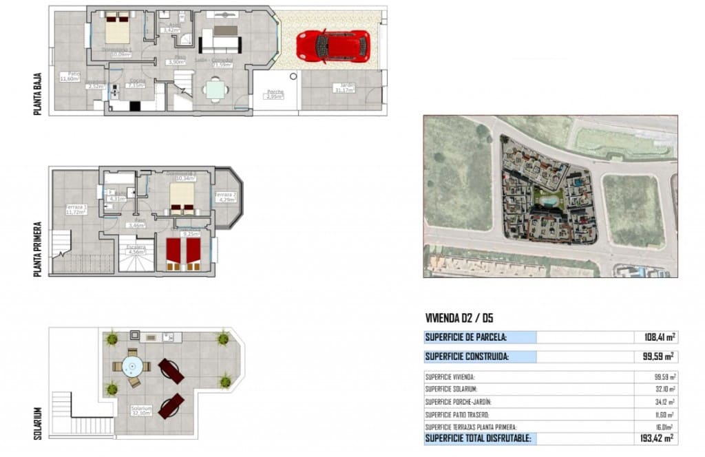 3 bedroom Townhouse for sale in Cox with pool - € 255,000 (Ref: 9532293)