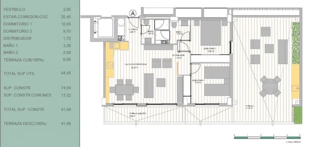 2 sovrum Lägenhet till salu i Guardamar del Segura med pool - 319 000 € (Ref: 9565678)