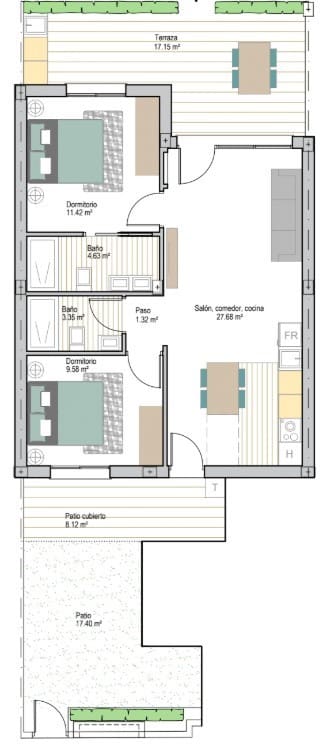 2 camera da letto Appartamento in vendita in San Cayetano con piscina - 249.900 € (Rif: 9586792)