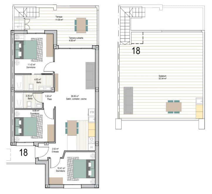 3 slaapkamer Penthouse te koop in San Cayetano met zwembad - € 296.900 (Ref: 9591275)