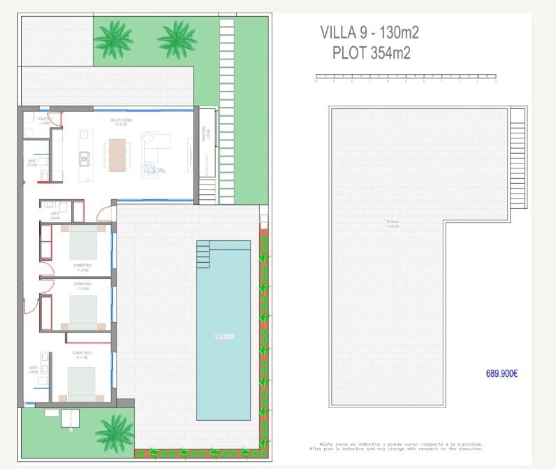 3 soverom Villa til salgs i Los Alcazares med svømmebasseng - € 689 900 (Ref: 9651960)