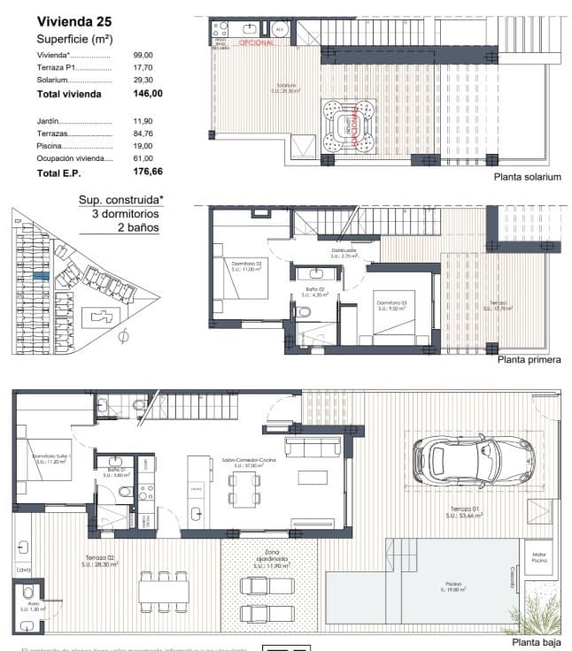 3 soverom Villa til salgs i Los Alcazares med svømmebasseng - € 439 000 (Ref: 9666491)
