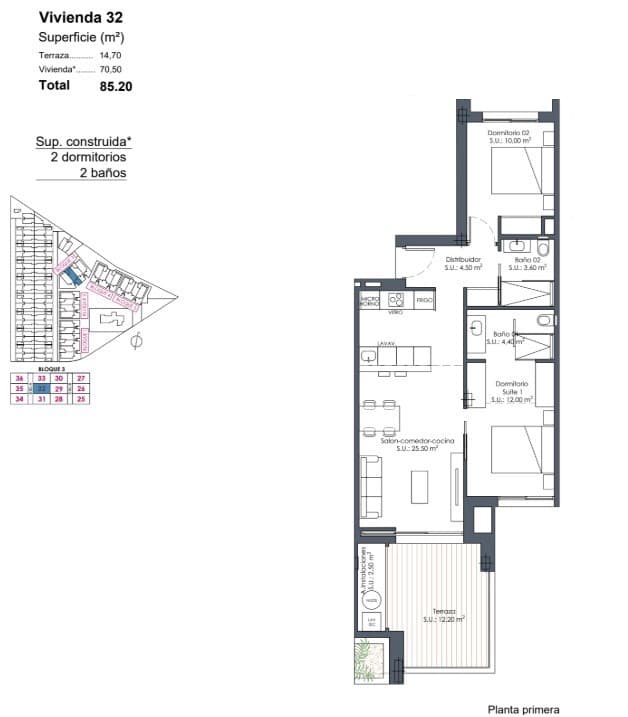 2 bedroom Apartment for sale in Los Alcazares with pool - € 299,000 (Ref: 9667202)
