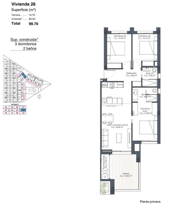 Apartamento de 3 habitaciones en Los Alcázares en venta con piscina - 339.000 € (Ref: 9667203)