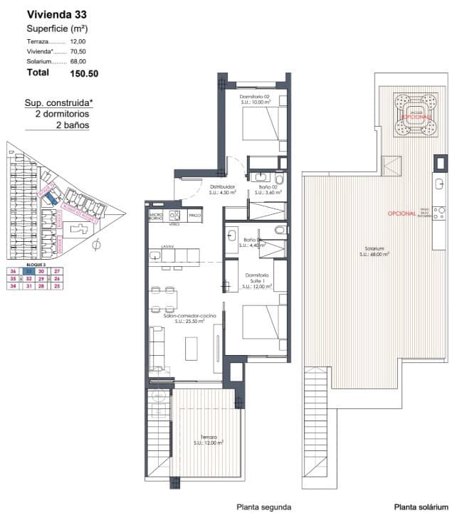 2 camera da letto Attico in vendita in Los Alcazares con piscina - 359.000 € (Rif: 9667204)