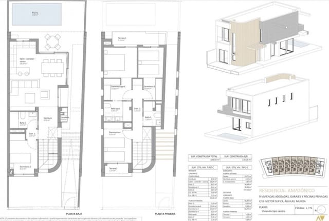 4 soveværelse Villa til salg i Las Majadas - Las Molinetas - Labradorcico, Aguilas med swimmingpool - € 399.000 (Ref: 9678183)